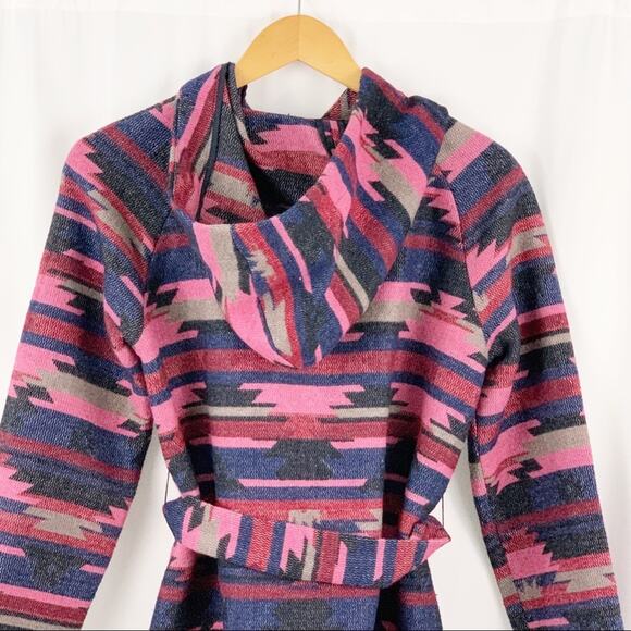 Anthropologie Tabitha Leona Aztec Wrap Coat S - Picture 9 of 10